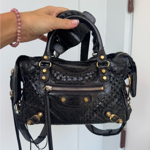 Balenciaga Mini City Black Leather Bag – Authentic with COA - Picture 1 of 15